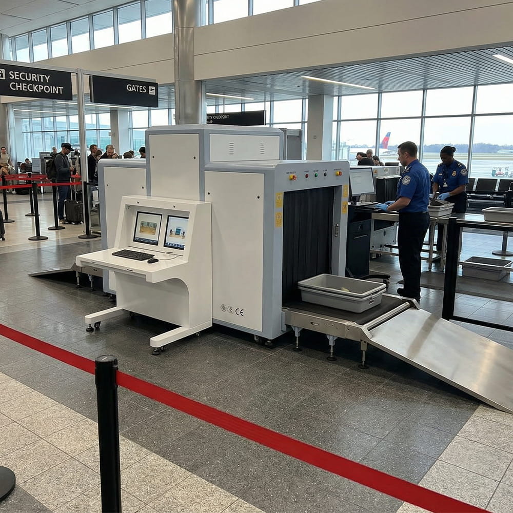Rendgen X-ray skener uredjaj MGT 100100 - Primena na aerodromu